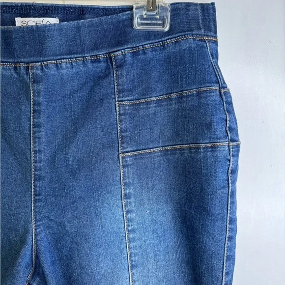 Sofa Jeans by Sofia Vergara Style Rosa Curvy Ankle Size 10 Slightly Distressed - Picture 5 of 8